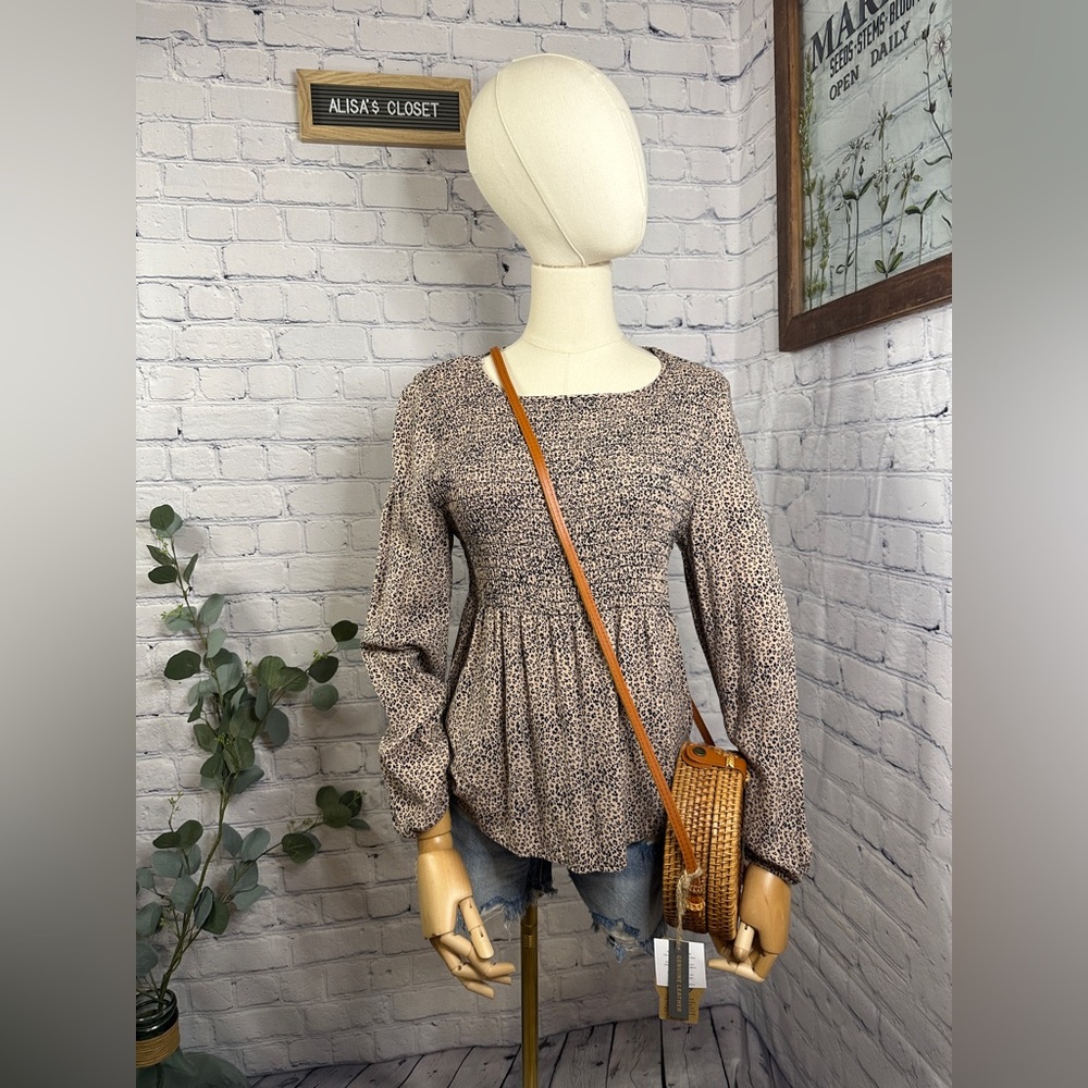 Urban Romantics cheetah print blouse
